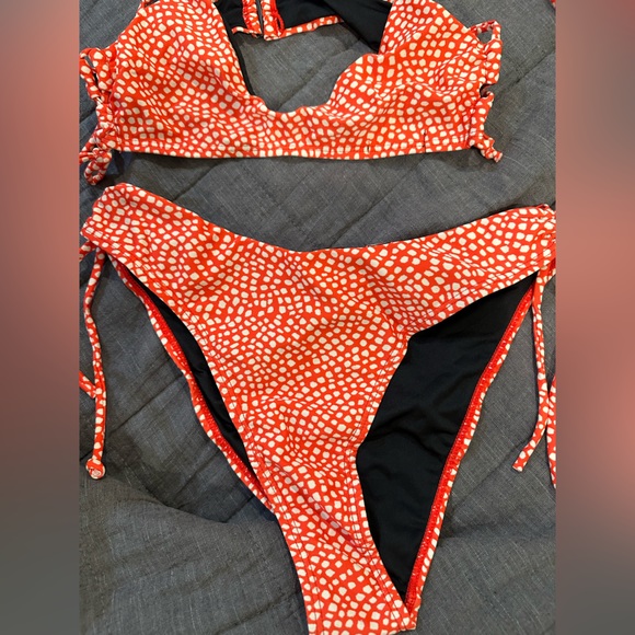 Wild Waters Animal Lace-Up Bikini Set - Picture 6 of 11